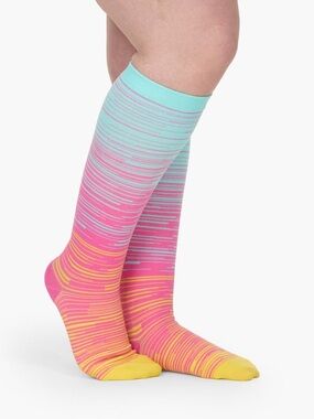Everstride Athletic Crew Socks Multicolor Running Workout Unisex Pair Of 2 New